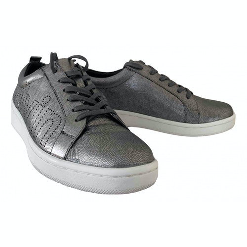 calvin klein leather trainers