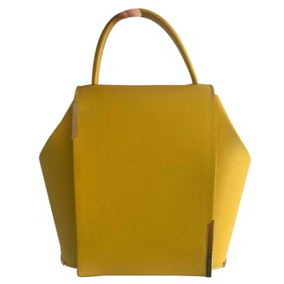 Pre-owned Onesixone Leather Handbag In Yellow