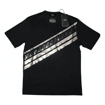 Pre-owned Fendi Black Cotton T-shirts