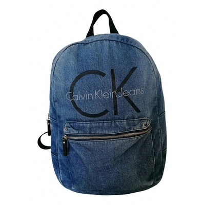 Pre-owned Calvin Klein Blue Denim - Jeans Bag