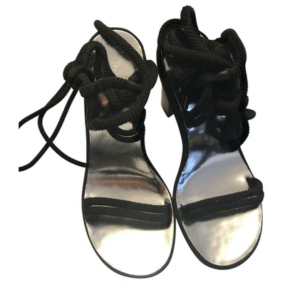 Pre-owned Isabel Marant Black Cloth Sandals