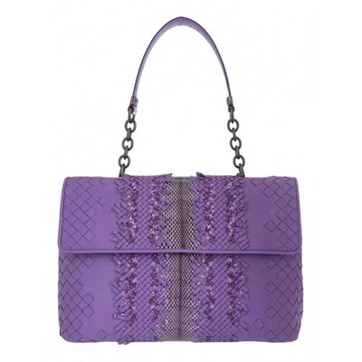 Pre-owned Bottega Veneta Olimpia Purple Leather Handbag