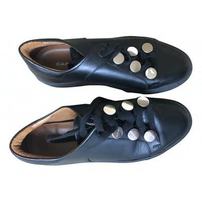 Pre-owned Carven Black Leather Trainers