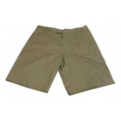 Pre-owned Gucci Beige Cotton Shorts