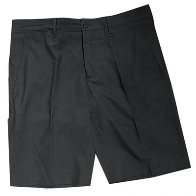 Pre-owned Prada Anthracite Cotton Shorts