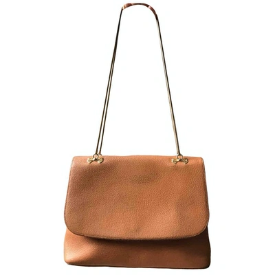 NINA RICCI Pre-owned Leather Handbag In Camel