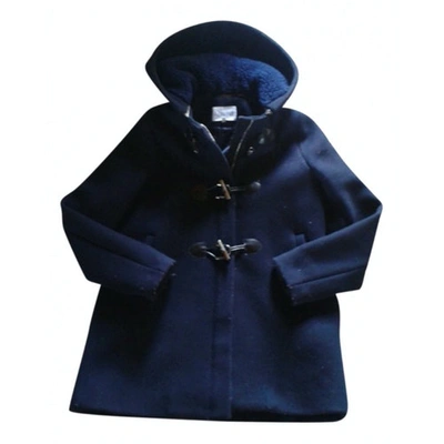 Pre-owned Claudie Pierlot Navy Wool Coat