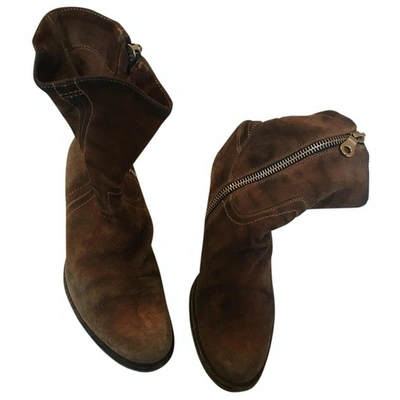 Pre-owned Paul Smith Western Boots In Brown