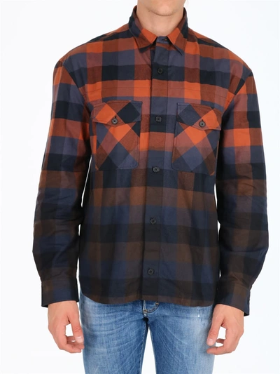 Shop Kenzo Overdyed Overshirt In Multicolor