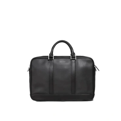 Shop Hook & Albert Black Leather Formal Briefcase