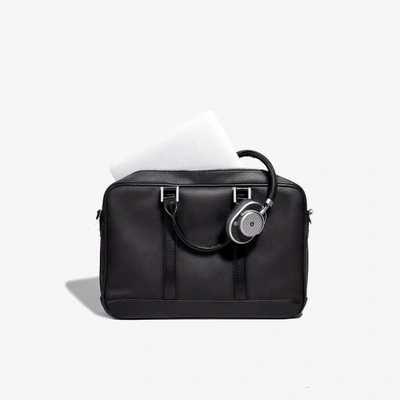 Shop Hook & Albert Black Leather Formal Briefcase