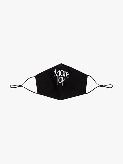 Shop More Joy Black Logo Print Face Mask