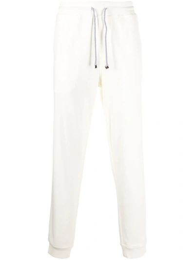 Shop Brunello Cucinelli Jersey Sweatpants In White