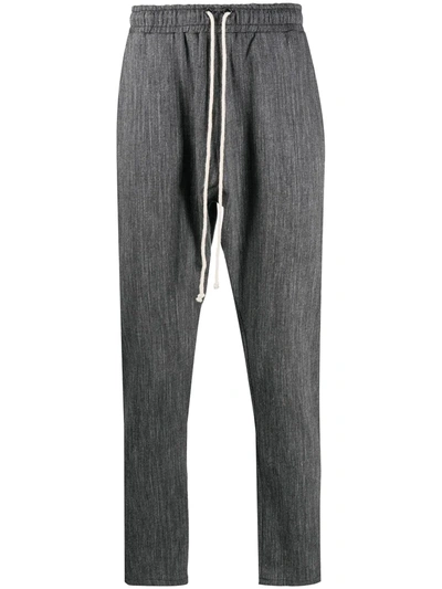 Shop Alchemy Relaxed-fit Drawstring Trousers In Grey