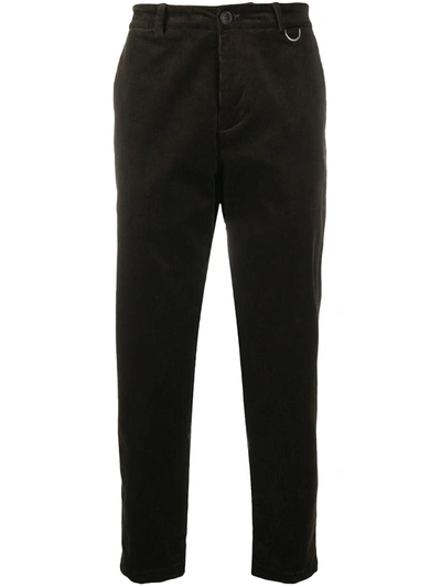 Shop Low Brand Corduroy Tapered-leg Trousers In Green