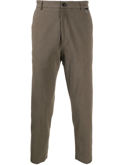 Shop Low Brand Straight-leg Trousers In Brown