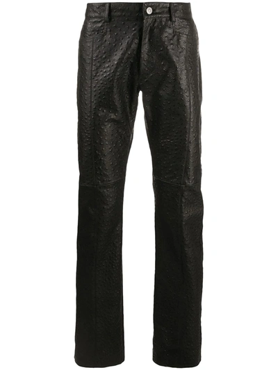 Shop Alyx Textured Straight Trousers In Black