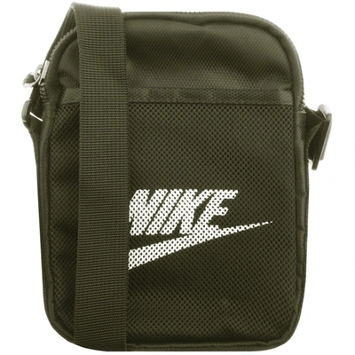 Shop Nike Heritage Shoulder Bag Khaki