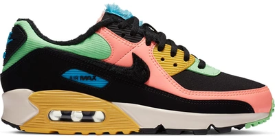 Pre-owned Nike Air Max 90 Atomic Pink Solar Flare (w) In Atomic Pink/laser  Blue-solar Flare-black | ModeSens