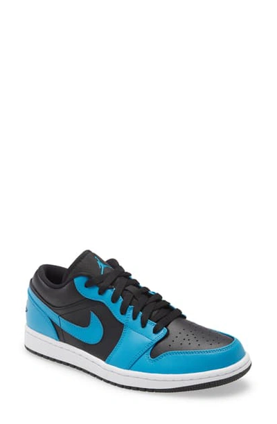 Shop Jordan 1 Low Sneaker In Laser Blue/ Black/ White