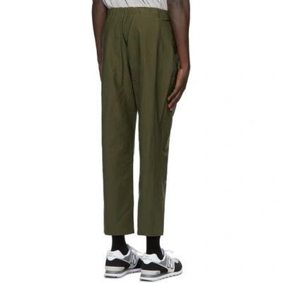 Shop Goldwin Green One Tuck Trousers In Og Olive