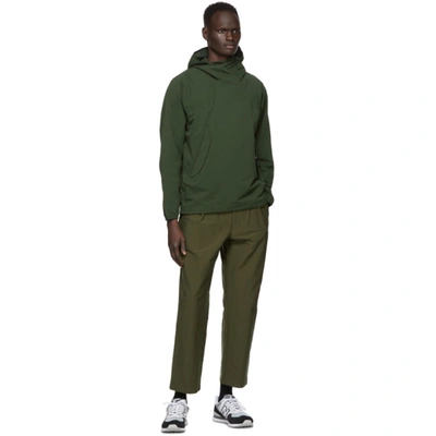 Shop Goldwin Green One Tuck Trousers In Og Olive