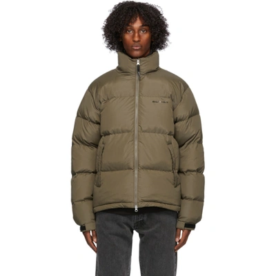 Axel Arigato Khaki Down Observer Puffer Jacket In Dark Beige