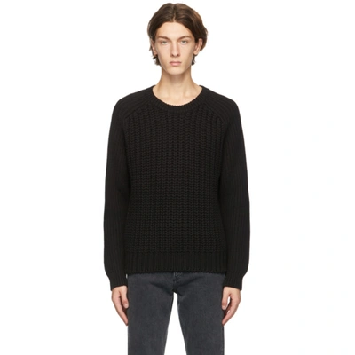 Shop Sunflower Black Merino Como Sweater In 999 Black