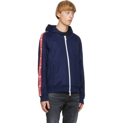 Shop Dsquared2 Blue Techno Track Jacket In 477 Blue