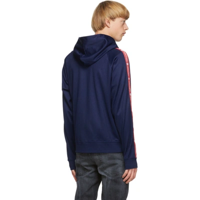 Shop Dsquared2 Blue Techno Track Jacket In 477 Blue