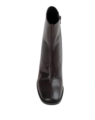 Shop Bruno Premi Woman Ankle Boots Dark Brown Size 11 Calfskin