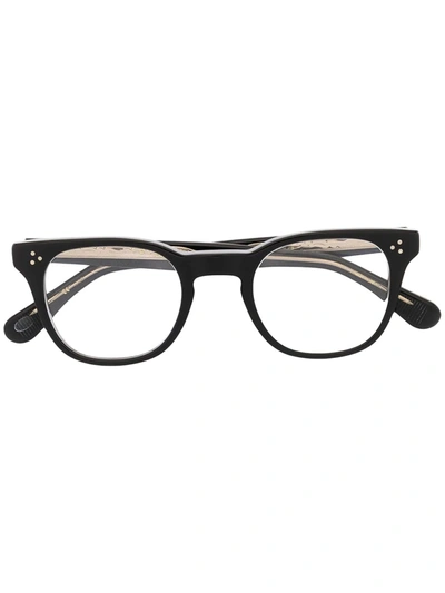 Shop Eyevan7285 Eyevan Round-frame Glasses In Black