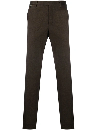 Shop Pt01 Straight L Eg Trousers In Brown