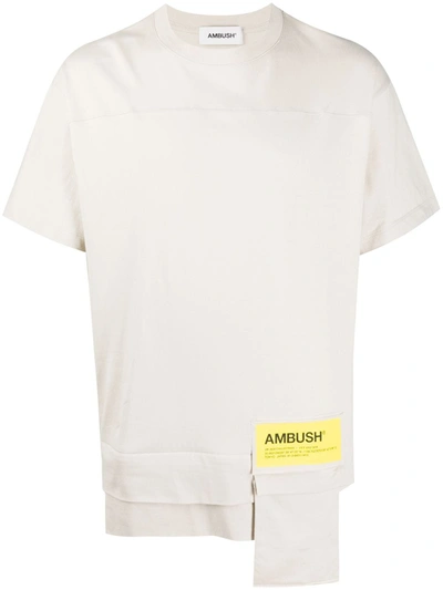 Shop Ambush Logo T-shirt In Beige