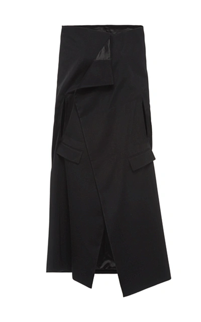 Shop Prada Virgin Wool Coat In Black