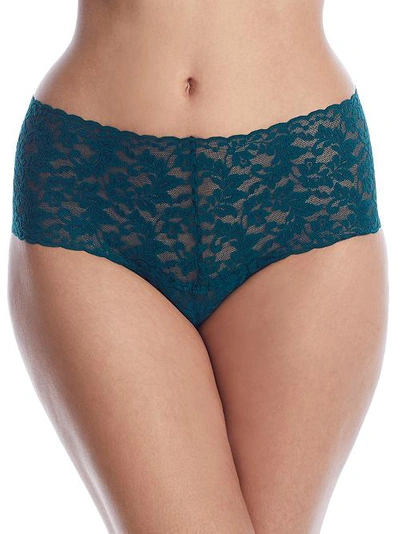 Shop Hanky Panky Signature Lace Retro Thong In Ivy