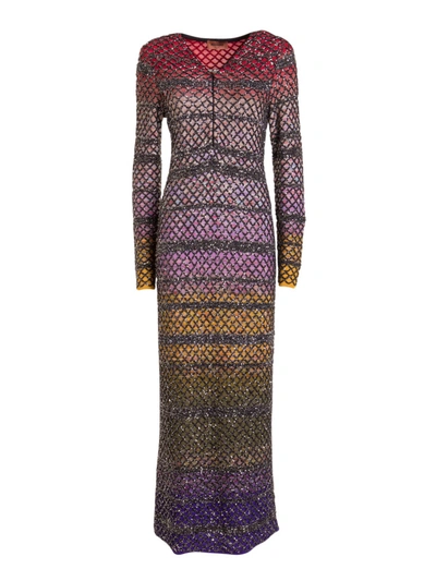 Shop Missoni Sequin Multicolour Maxi Dress