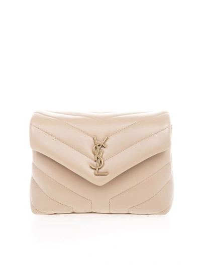 Shop Saint Laurent Loulou Toy Bag In Beige