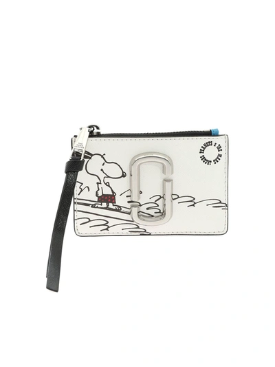 Shop Marc Jacobs Peanuts Wallet In White And Blue