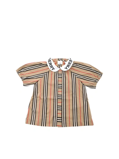 Shop Burberry Cecily Shirt In Archive Beige Color