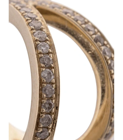 Shop Anissa Kermiche Double Arc Diamond Cuff Earring In Yellow Gold