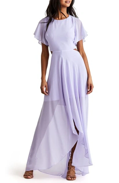 Shop Ali & Jay Cutout Maxi Dress In Lavender