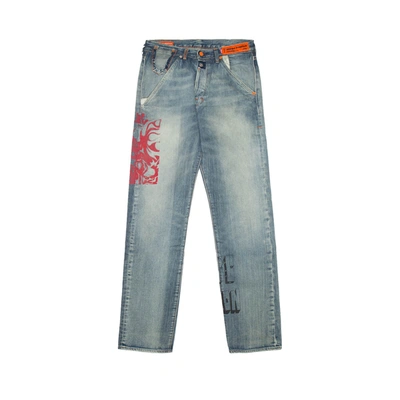 Shop Heron Preston Hp Levis 501 Jeans In Blue