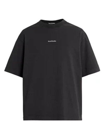 Shop Acne Studios Extorr Stamp T-shirt In Black