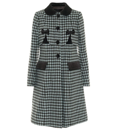 Shop Marc Jacobs The Sunday Best Wool Coat In Blue