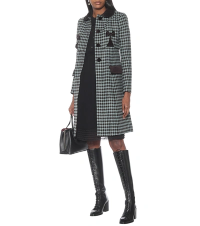 Shop Marc Jacobs The Sunday Best Wool Coat In Blue