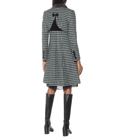Shop Marc Jacobs The Sunday Best Wool Coat In Blue