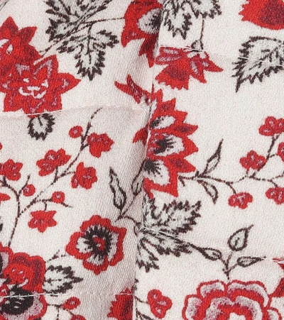 Shop Isabel Marant Adiena Floral Cotton Vest In Red