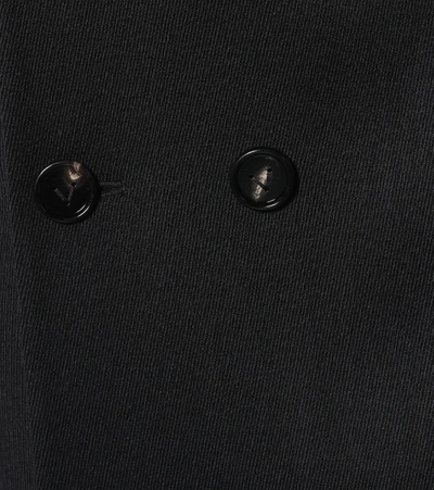Shop Bottega Veneta Stretch-wool Twill Coat In Black