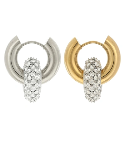 Shop Timeless Pearly 24kt Gold-plated Sterling Silver Hoop Earrings In Metallic